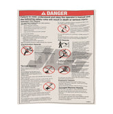 70041735 Decal, Danger, Tip-Over, Plat | JLG